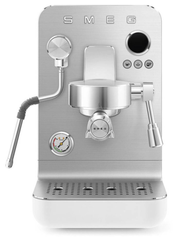 Pákový kávovar Smeg EMC02WHMEU / 1650 W / 15 bar / 1,7 l / matná bílá Varianta: ivi1