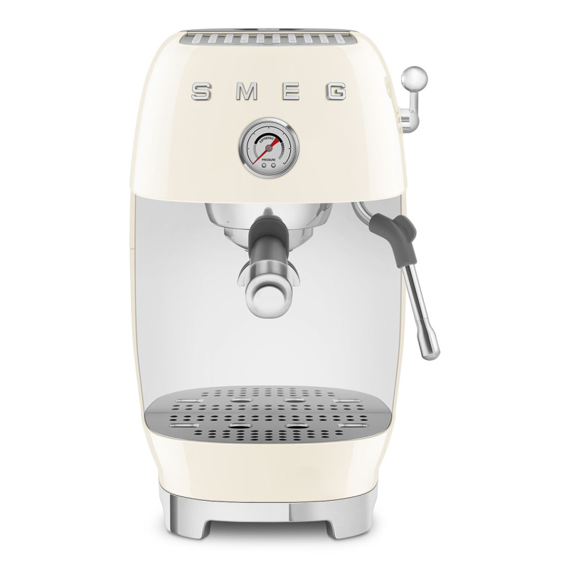 Smeg Pákový kávovar 50's Retro Style s tlakoměrem, ECF03, 15 barů, krémová ECF03CREU