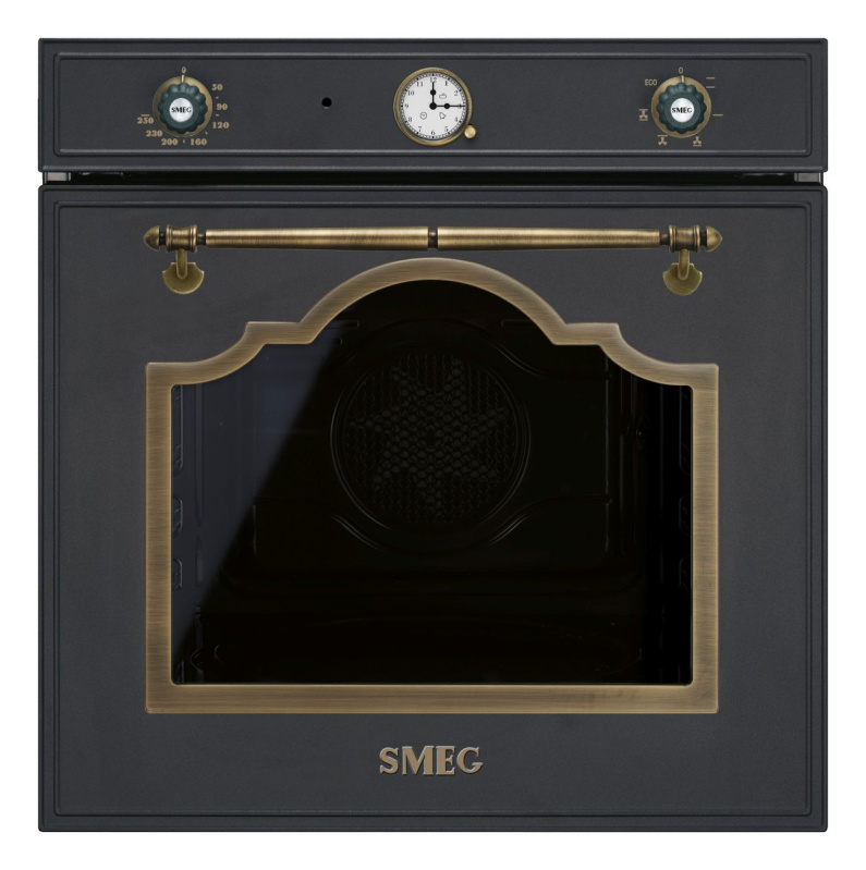 Smeg Vestavná trouba Cortina, SF67C1, 60 cm, objem 70 l, 6 funkcí, antracitová SF67C1AO