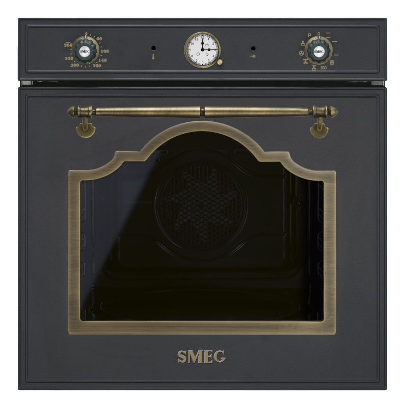 Smeg Vestavná trouba Cortina, SFP67C1T, 60cm, objem 65 l, antracitová SFP67C1TAO