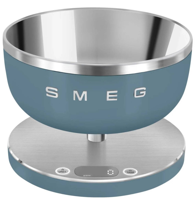 Smeg SMEG digitální váha KSC01, dobíjecí, USB-C, matná modrá KSC01SBMWW