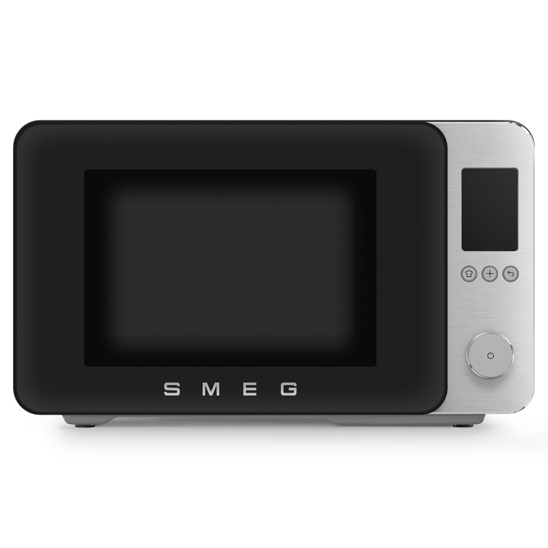 Smeg SMEG mikrovlnná trouba MOC02 s grilem a air-fry, 27l, černá MOC02BLMEU