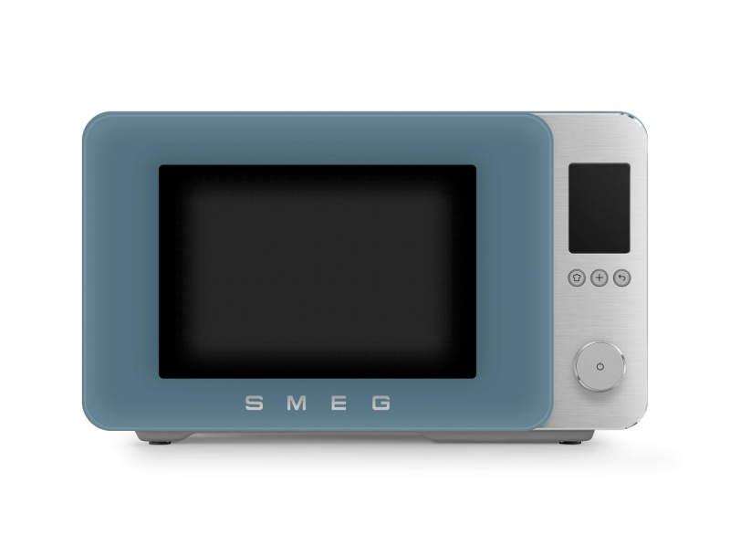 Smeg SMEG mikrovlnná trouba MOC02 s grilem a air-fry, 27l, matná modrá MOC02SBMEU