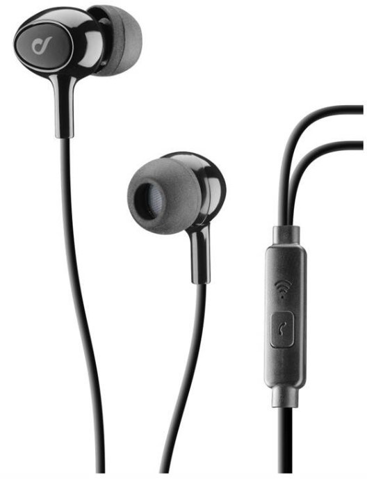 Drátová sluchátka CellularLine Acoustic / 3,5mm jack / 20 – 20 000 Hz / 99 dB / černá Varianta: ivi1
