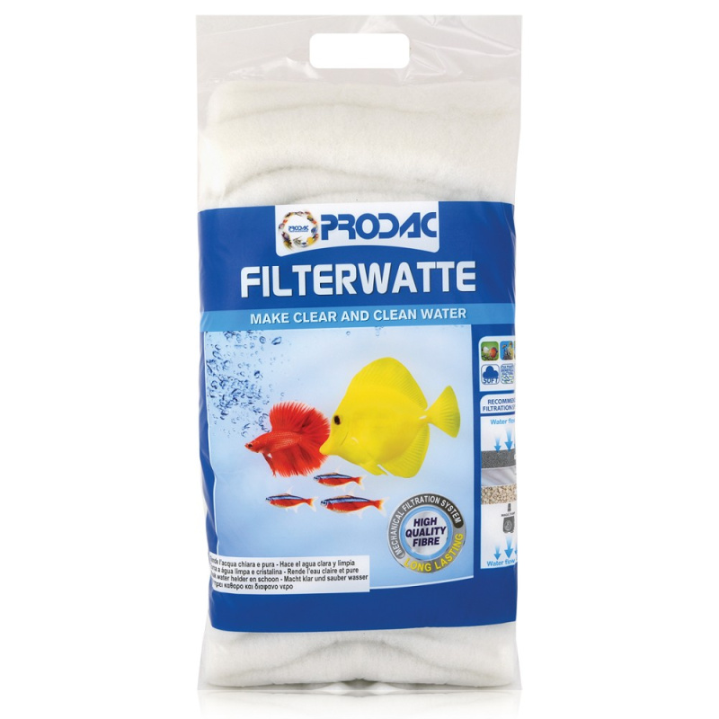 Akvaristika - Nutron Filterwatte hrubé a silné vlákno pro mechanickou filtraci akvária, 250g