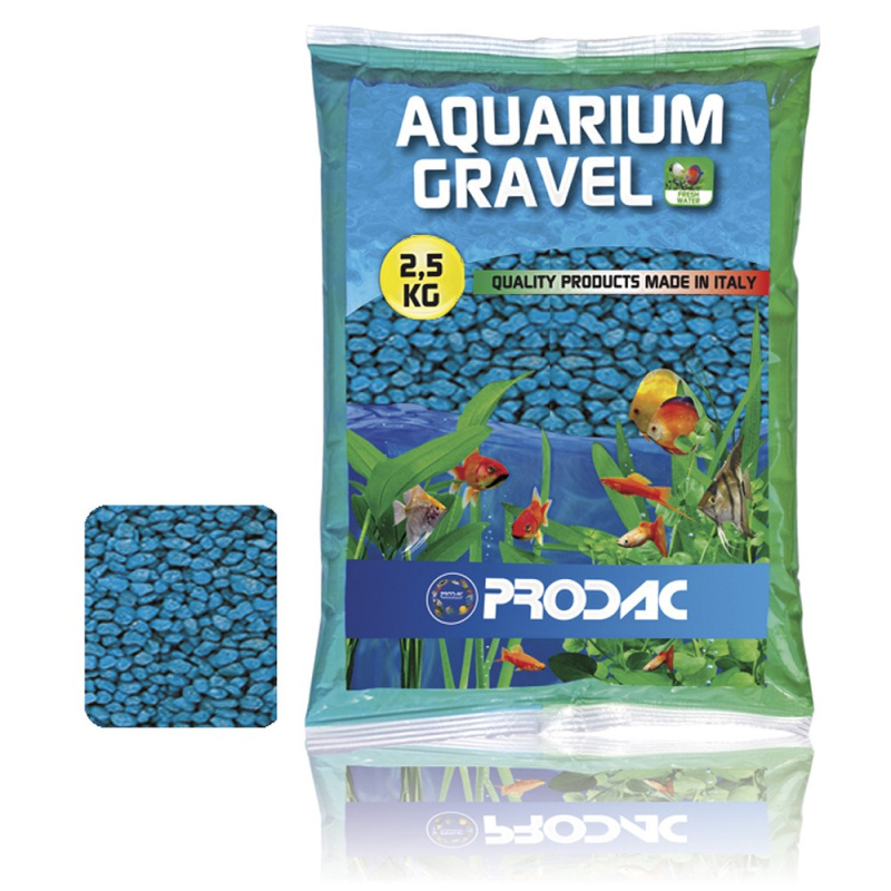 Prodac Quartz light blue akvarijní písek, 2,5kg - akvaristika