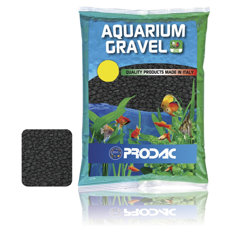 Prodac Quartz black akvarijní písek, 1kg - akvaristika