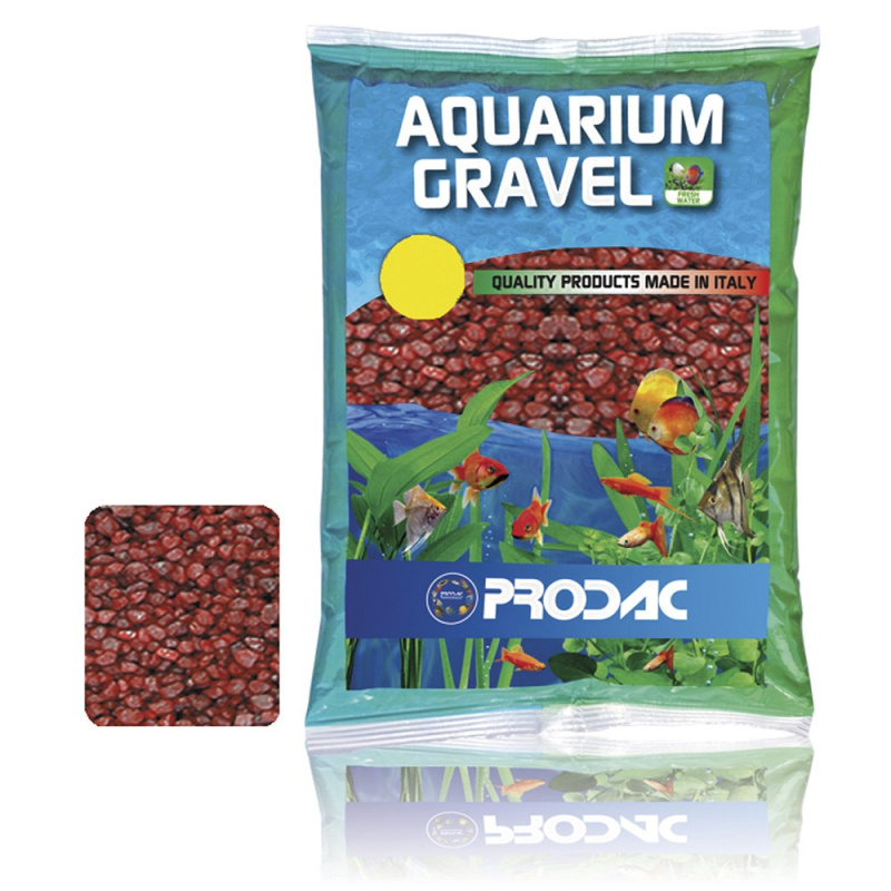 Prodac Quartz red akvarijní písek, 1kg - akvaristika