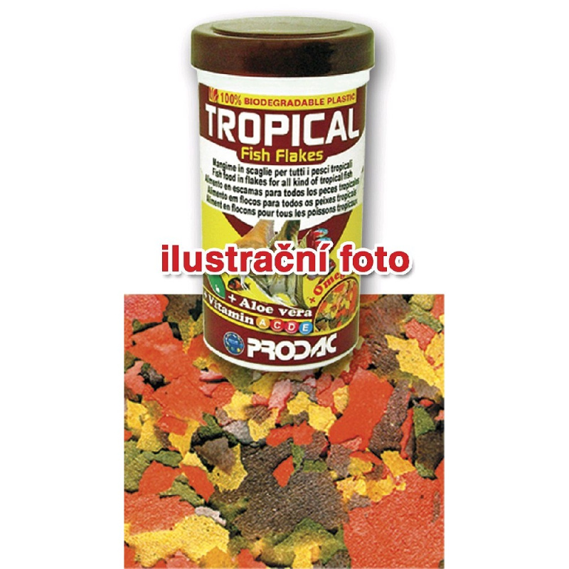 NUTRON Tropical Fish Flakes krmivo pro akvarijní ryby - rybičky, 100ml = 20g - akvaristika