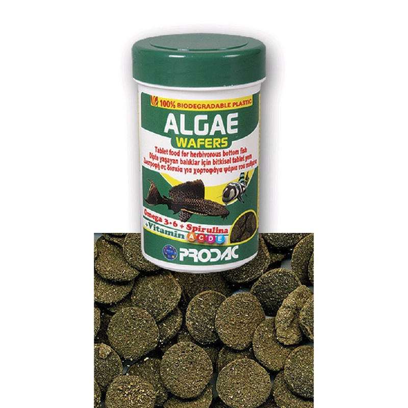 Prodac Algae Wafers tablety s obsahem mořské řasy, 100ml - akvaristika