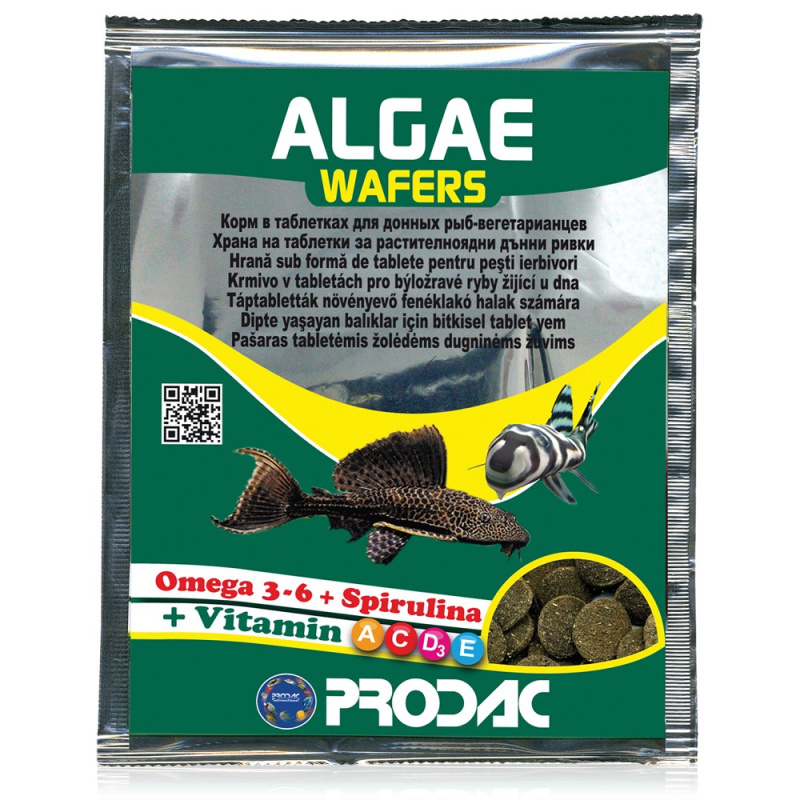Tabletové krmivo Prodac - Algae Wafers, 15g/sáček 051881