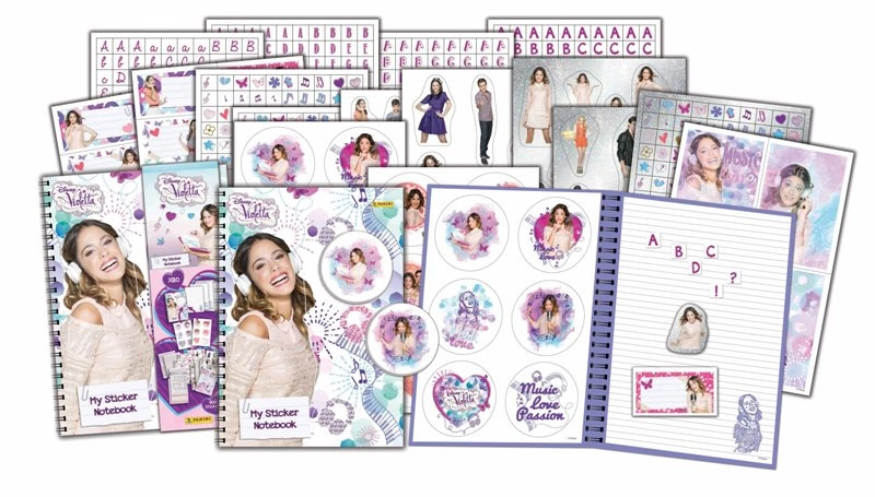 Linkovaný notýsek s více než 900 samolepkami Violetta od Panini