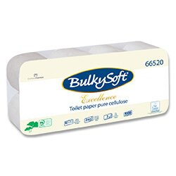 BulkySoft Excellence - toaletní papír - 3vrstvý, 250 útržků, 8 rolí