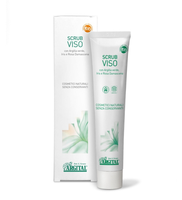 Argital Scrub a pleťová maska se zeleným jílem, 75 ml