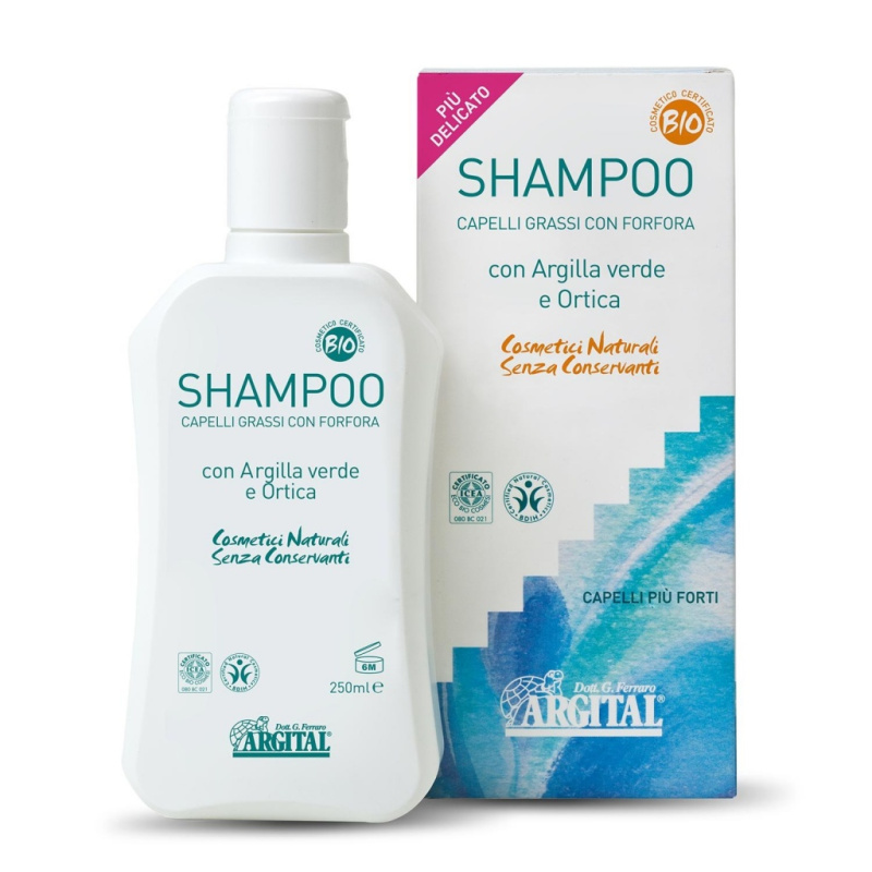 Argital Šampon na mastné vlasy a proti lupům s kopřivou, 250ml Objem:: 250 ml