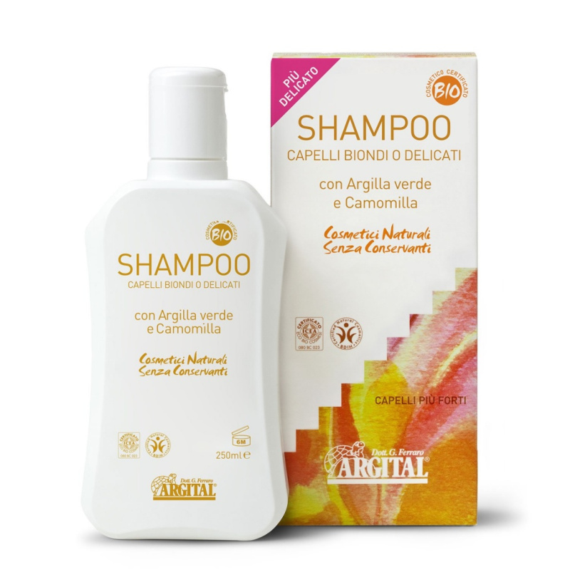 Argital Rozjasňující šampon na blond a jemné vlasy s heřmánkem Objem:: 250 ml