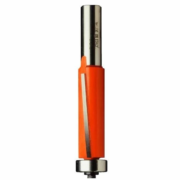 CMT | Ořezávací fréza šikmé zuby s dolním ložiskem Ø19x50,8 / stopka Ø12 mm