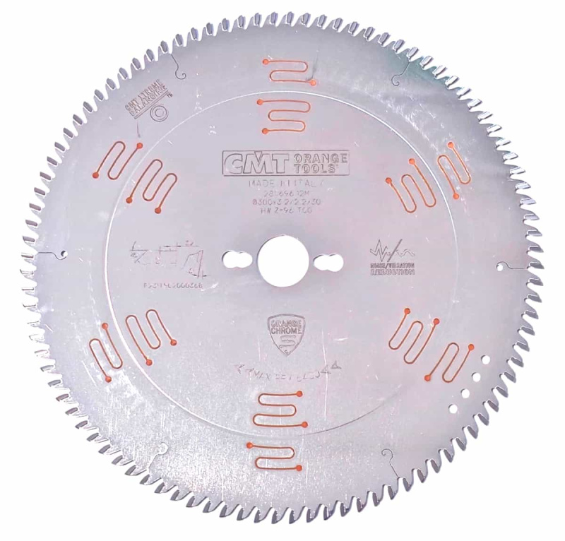 CMT CHROME | Pilový kotouč na lamino, DTD a MDF ø 300/30 mm Z96 TCG/TFZ