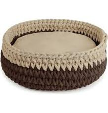 PLETENÝ KULATÝ PELECH 40 cm hnědý