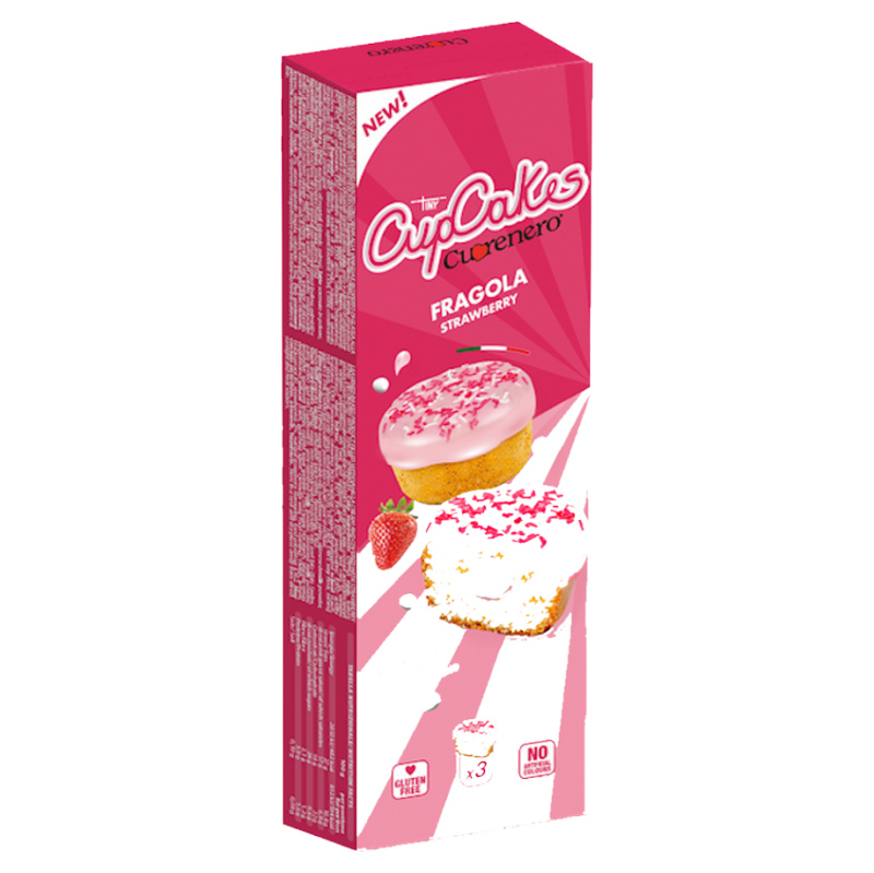 CUORENERO Cupcake jahoda bez lepku 120 g
