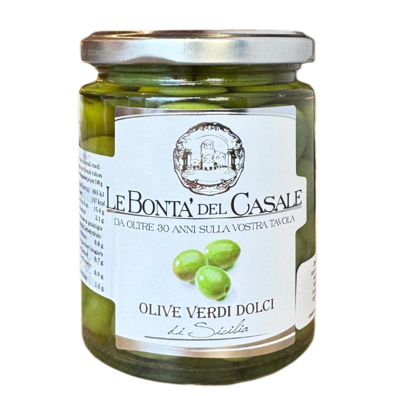 Le bontà del casale Olive Verdi Dolci di Sicilia