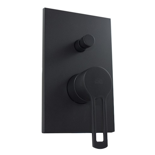 Paffoni Vallone sprchová a vanová baterie ringo včetně podomítkového tělesa černá RIN015NO