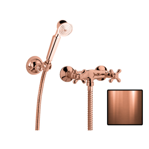 Sprchová baterie Paffoni Ricordi se sprchovým setem 150 mm měď IR168DRM