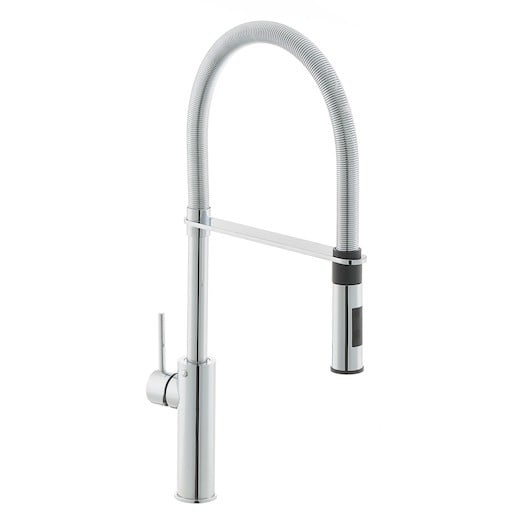 Paffoni Light dřezová baterie s vytahovací sprškou, 2 proudy chrom LIG179