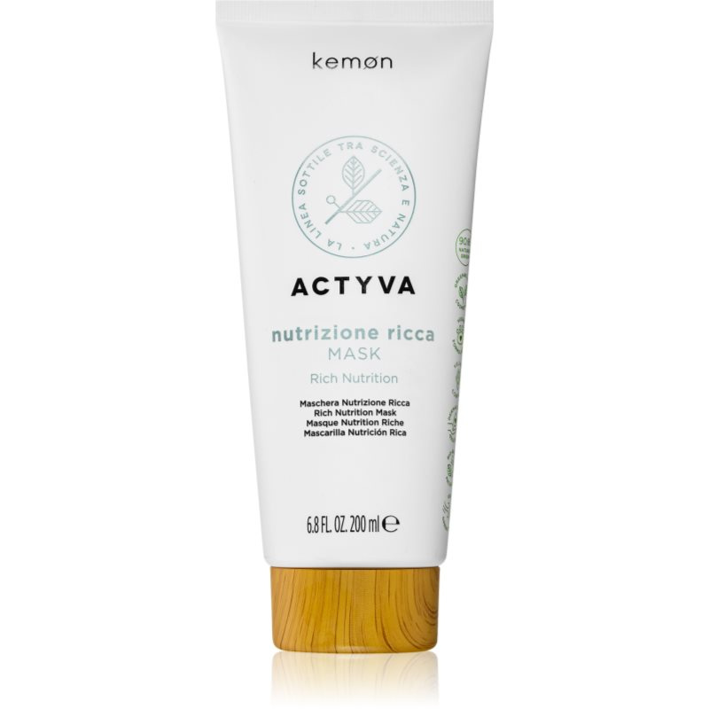 Kemon Actyva Nutrizone Ricca vyživující maska pro suché vlasy 200 ml