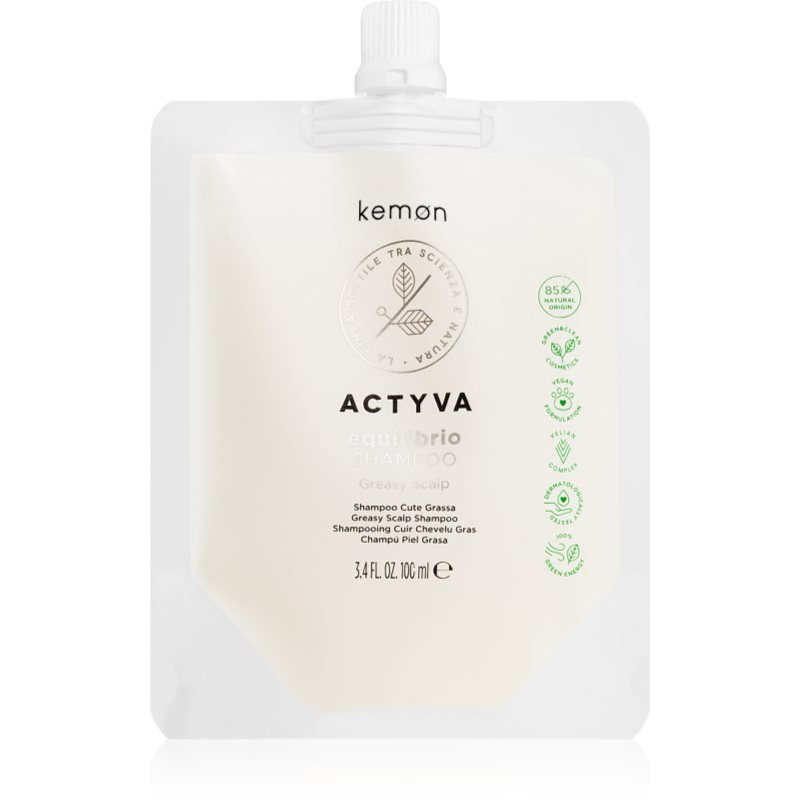 Kemon Actyva Equilibrio hloubkově čisticí šampon pro mastnou pokožku hlavy 100 ml