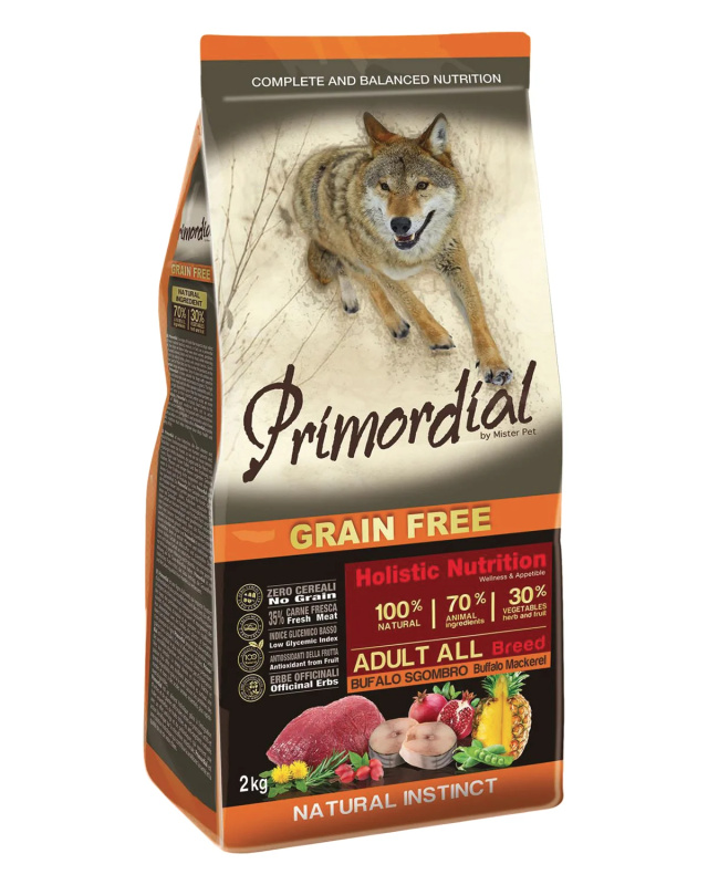 PRIMORDIAL Adult Buffalo&Mackerel 12 kg
