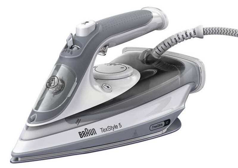 Napařovací žehlička Braun TexStyle 5 SI 5078 GY / 2800 W / 210 g/min. / 0,3 l / bílá/šedá Varianta: ivi1