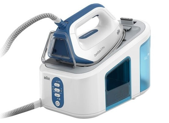 Parní generátor Braun CareStyle 3 IS 3157 BI / 2400 W / 2 l / bílá/modrá Varianta: ivi1