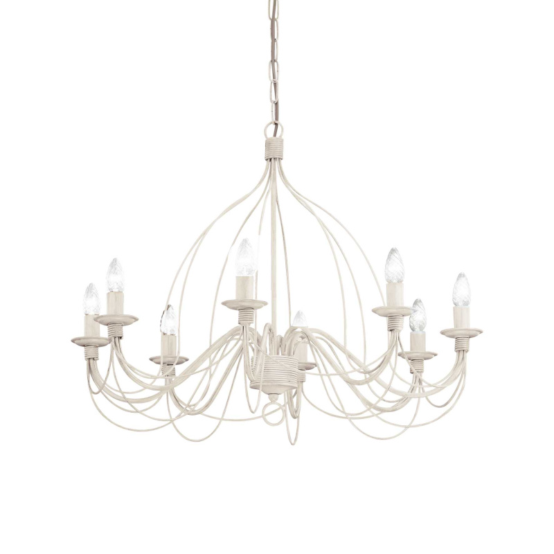 Ideal Lux Závěsné svítidlo CORTE SP8 BIANCO