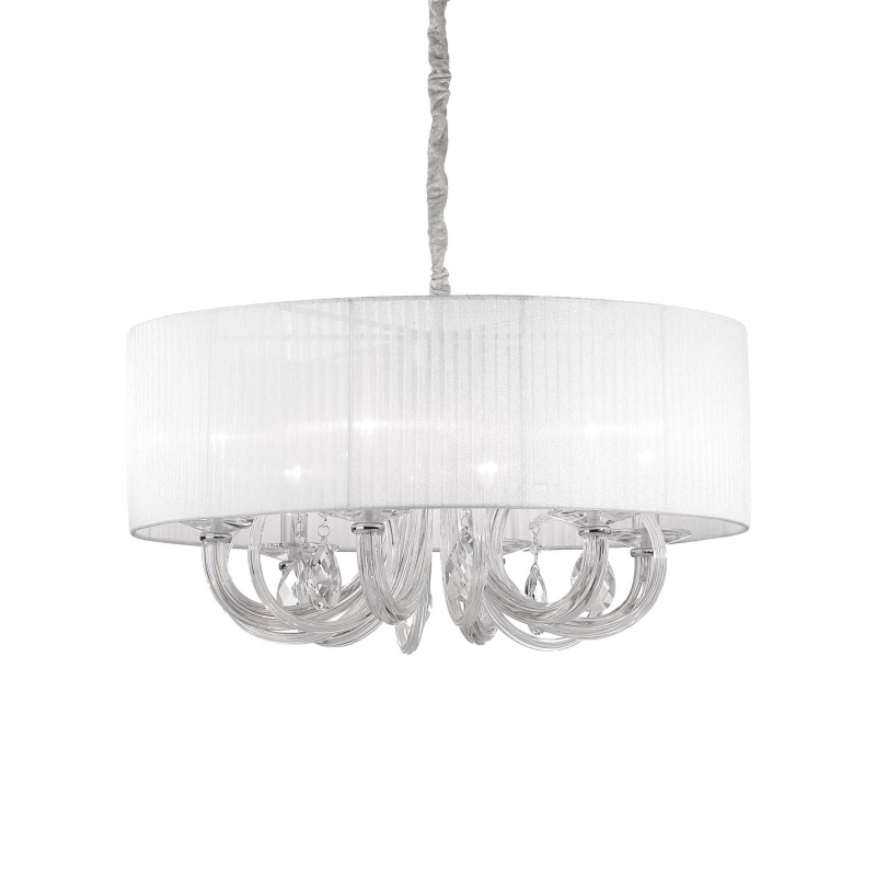 Ideal Lux Závěsné svítidlo SWAN SP6 BIANCO