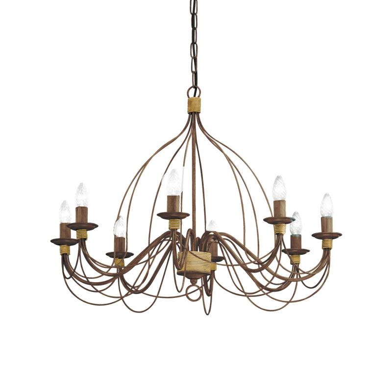 Ideal Lux Závěsné svítidlo CORTE SP8 RUGGINE