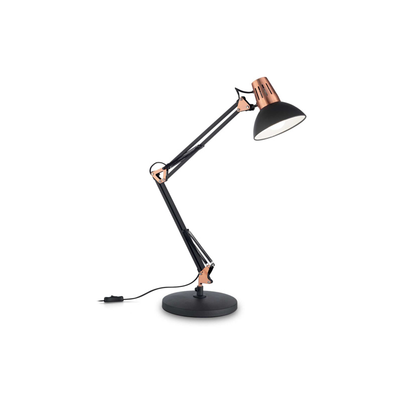 Ideal Lux Stolní lampa WALLY TL1 NERO RAME