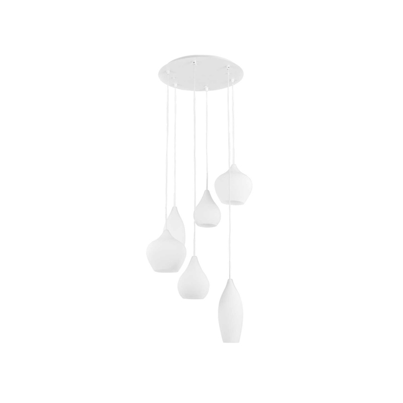 Ideal Lux Závěsné svítidlo SOFT SP6 BIANCO