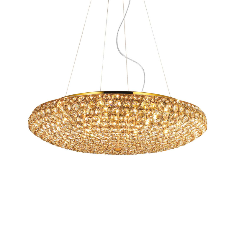 Ideal Lux Závěsné svítidlo KING SP12 ORO