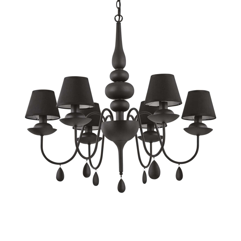 Ideal Lux Závěsné svítidlo BLANCHE SP6 NERO