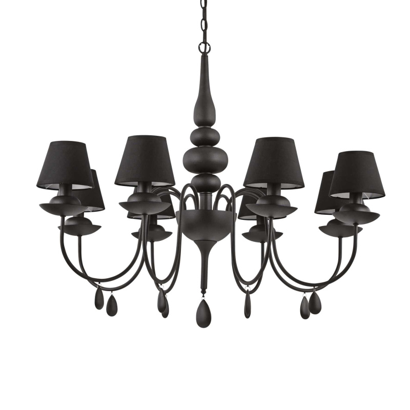 Ideal Lux Závěsné svítidlo BLANCHE SP8 NERO