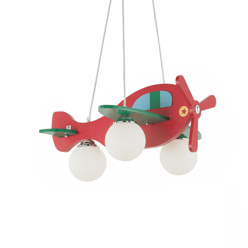 Ideal Lux Závěsné svítidlo AVION SP3 ROSSO