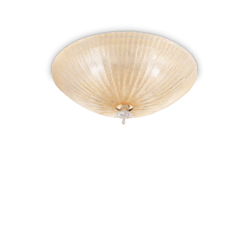 Ideal Lux Stropní svítidlo SHELL PL3 AMBRA