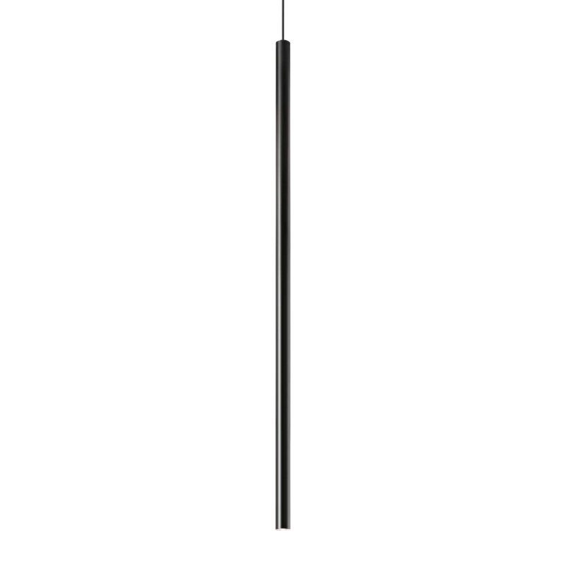 Ideal Lux Závěsné LED svítidlo ULTRATHIN round, v.100cm Barva: Černá, Stmívání, řízení: bez stmívání