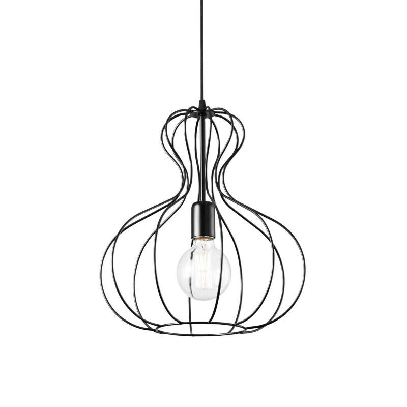 Ideal Lux Závěsné svítidlo AMPOLLA-1 SP1 NERO