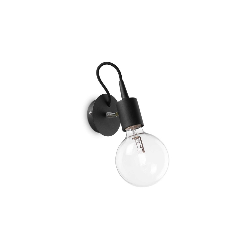 Ideal Lux Nástěnné svítidlo EDISON AP1 NERO