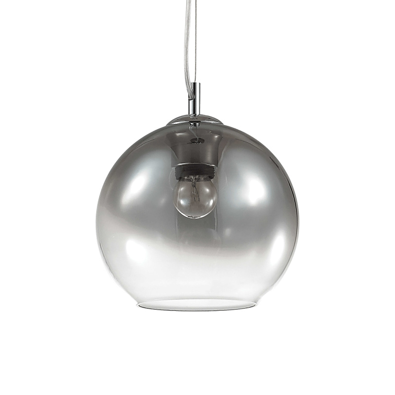 Ideal Lux Závěsné svítidlo NEMO SP1 ø 20 cm, v. max. 233 cm Barva: Fade chrom