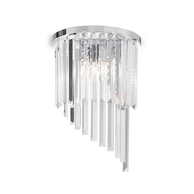 Ideal Lux Nástěnné svítidlo CARLTON AP3, d. 30 cm Barva: Chrom