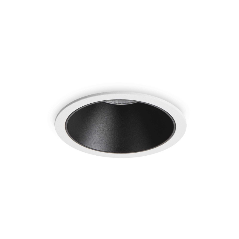 Ideal Lux Stropní vestavné bodové svítidlo LED GAME ROUND Barva: Bílá, Teplota světla: 3000K, Barva materiálu: černá
