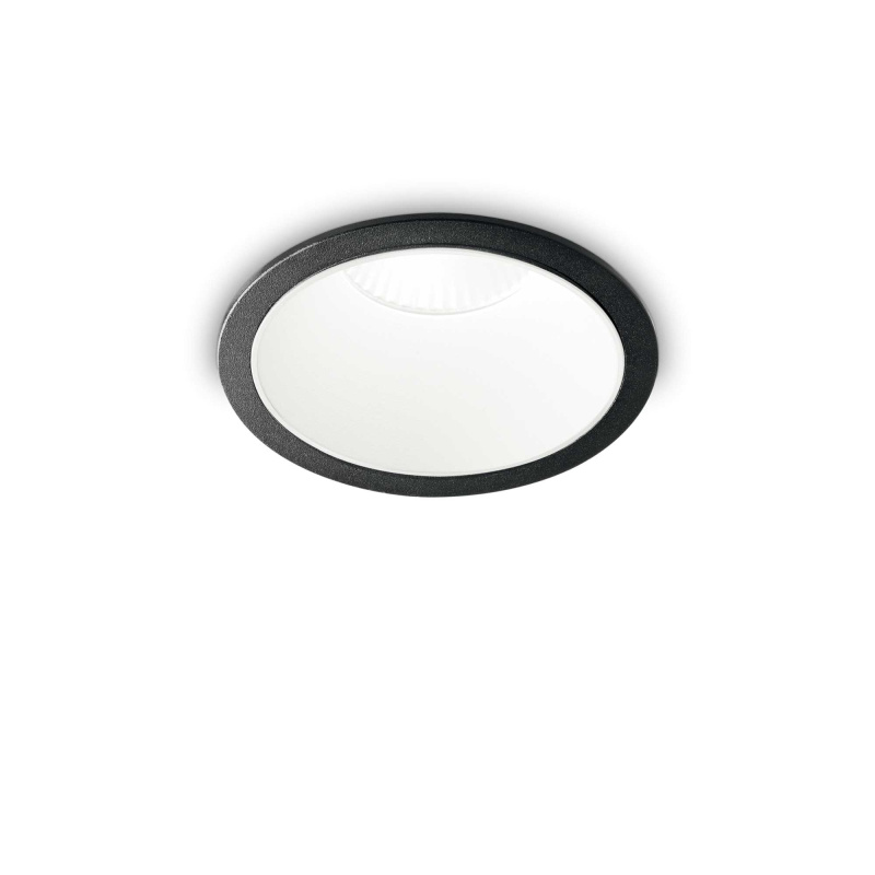 Ideal Lux Stropní vestavné bodové svítidlo LED GAME ROUND Barva: Černá, Teplota světla: 3000K, Barva materiálu: Bílá
